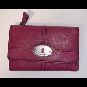 Pink Fossil Wallet